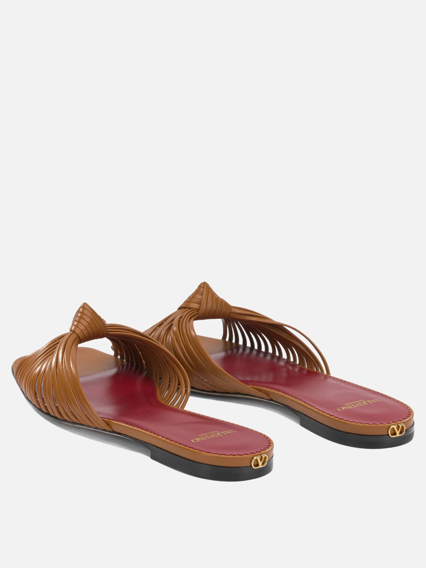 Slides 100% goat leather - 100% calf leather  Brown - Valentino Garavani Women | PDP | VIETTI Online Store | Zoom-Modal_4
