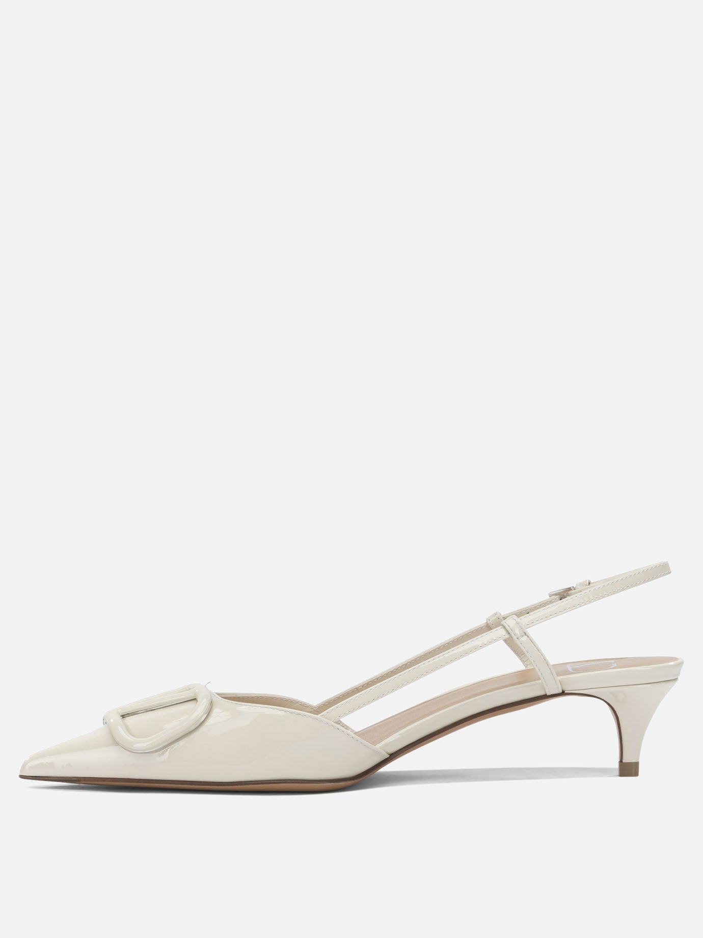 Slingbacks 100% calf leather - 100% calf leather  White - Valentino Garavani Women | PDP | VIETTI Online Store | thumbnail_3