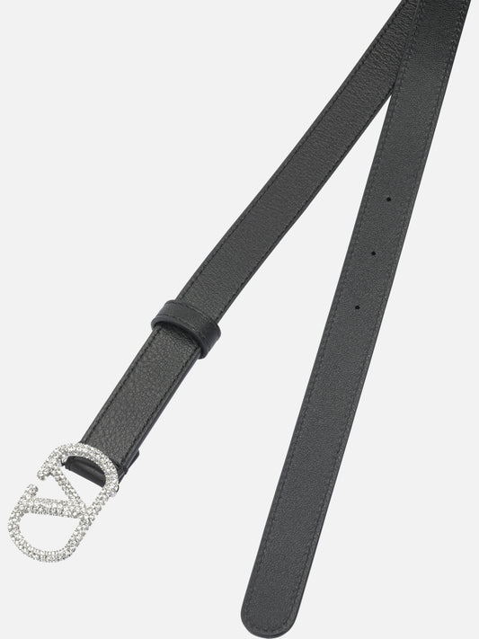Leather belts 100% calf leather  Black - Valentino Garavani Women | PLP | VIETTI Online Store | 2
