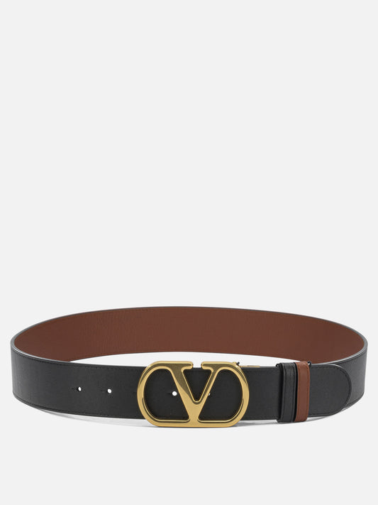Leather belts 100% calf leather  Black - Valentino Garavani Women | PLP | VIETTI Online Store 
