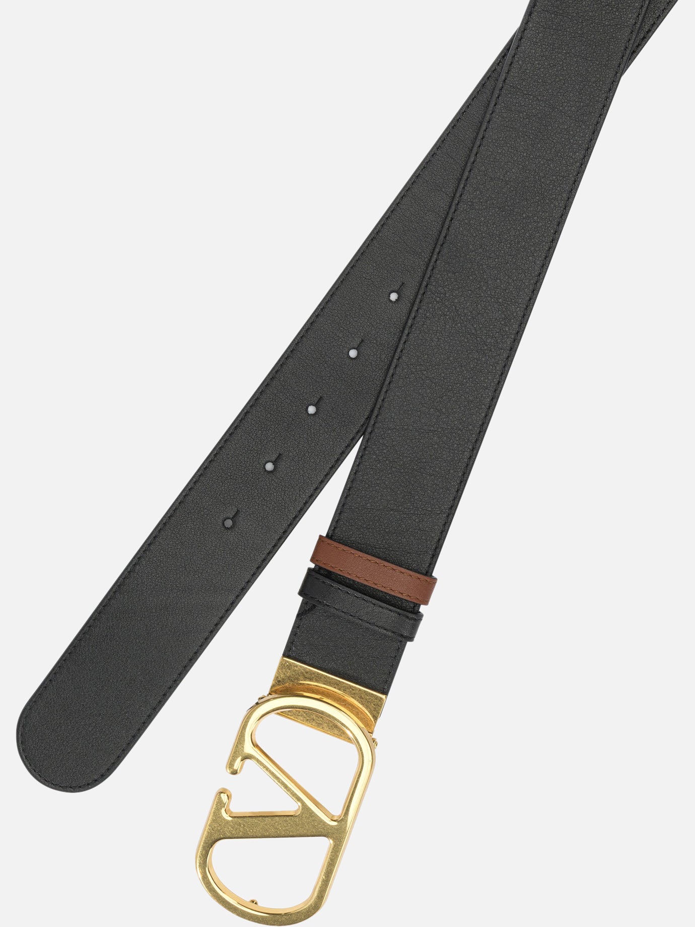Leather belts 100% calf leather  Black - Valentino Garavani Women | PDP | VIETTI Online Store | thumbnail_2