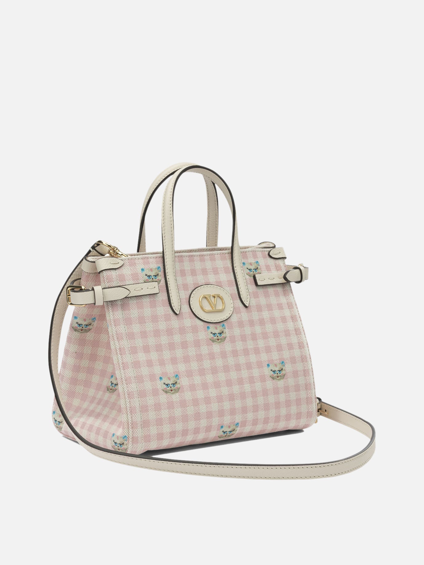 Small bags 63% cotton 37% linen  Pink - Valentino Garavani Women | PDP | VIETTI Online Store | Zoom-Modal_2
