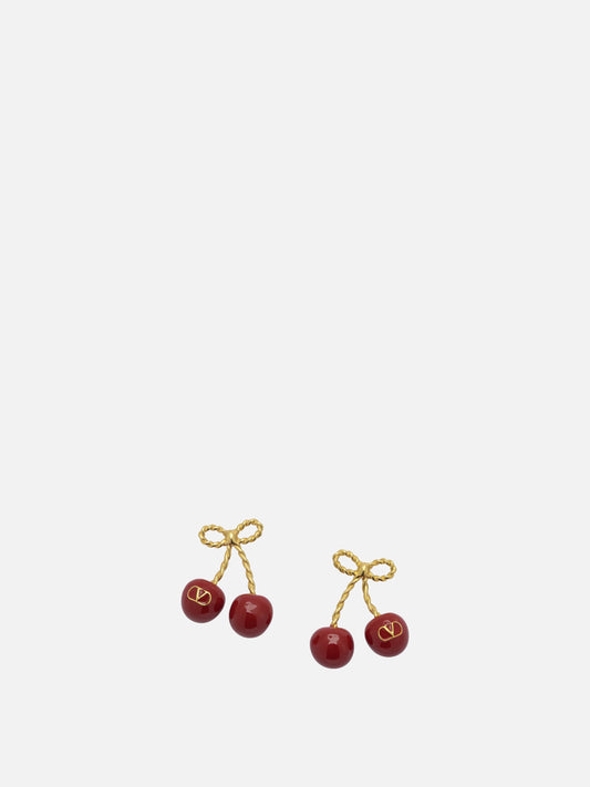 Earrings 100% brass  Bordeaux - Valentino Garavani Women | PLP | VIETTI Online Store 
