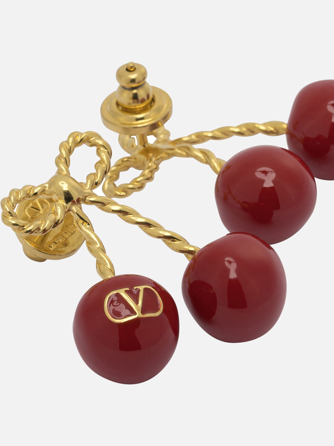 Earrings 100% brass  Bordeaux - Valentino Garavani Women | PDP | VIETTI Online Store | Zoom-Modal_2
