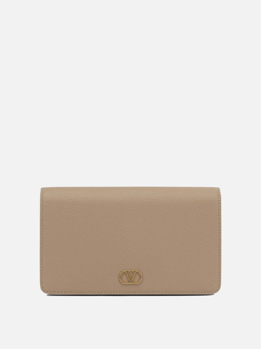 Pouch 100% calf leather  Pink - Valentino Garavani Women | PLP | VIETTI Online Store 
