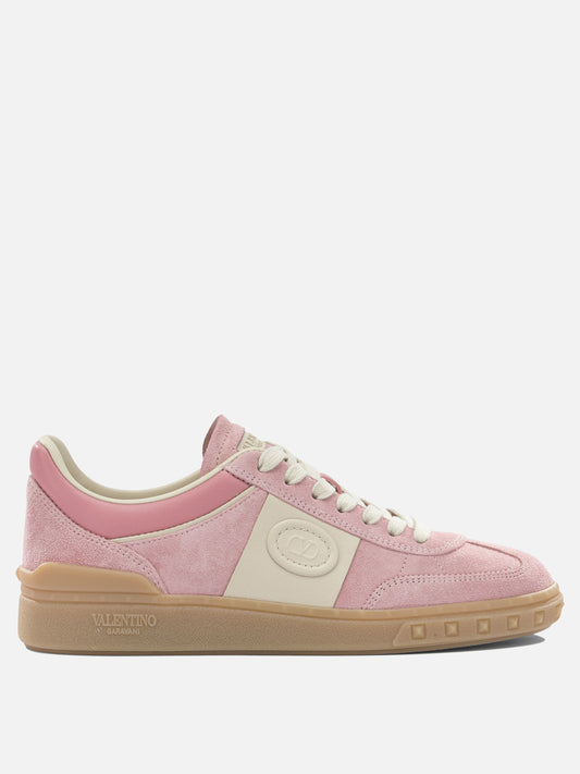 Low top sneakers 100% calf leather - 100% calf leather  Pink - Valentino Garavani Women | PLP | VIETTI Online Store 
