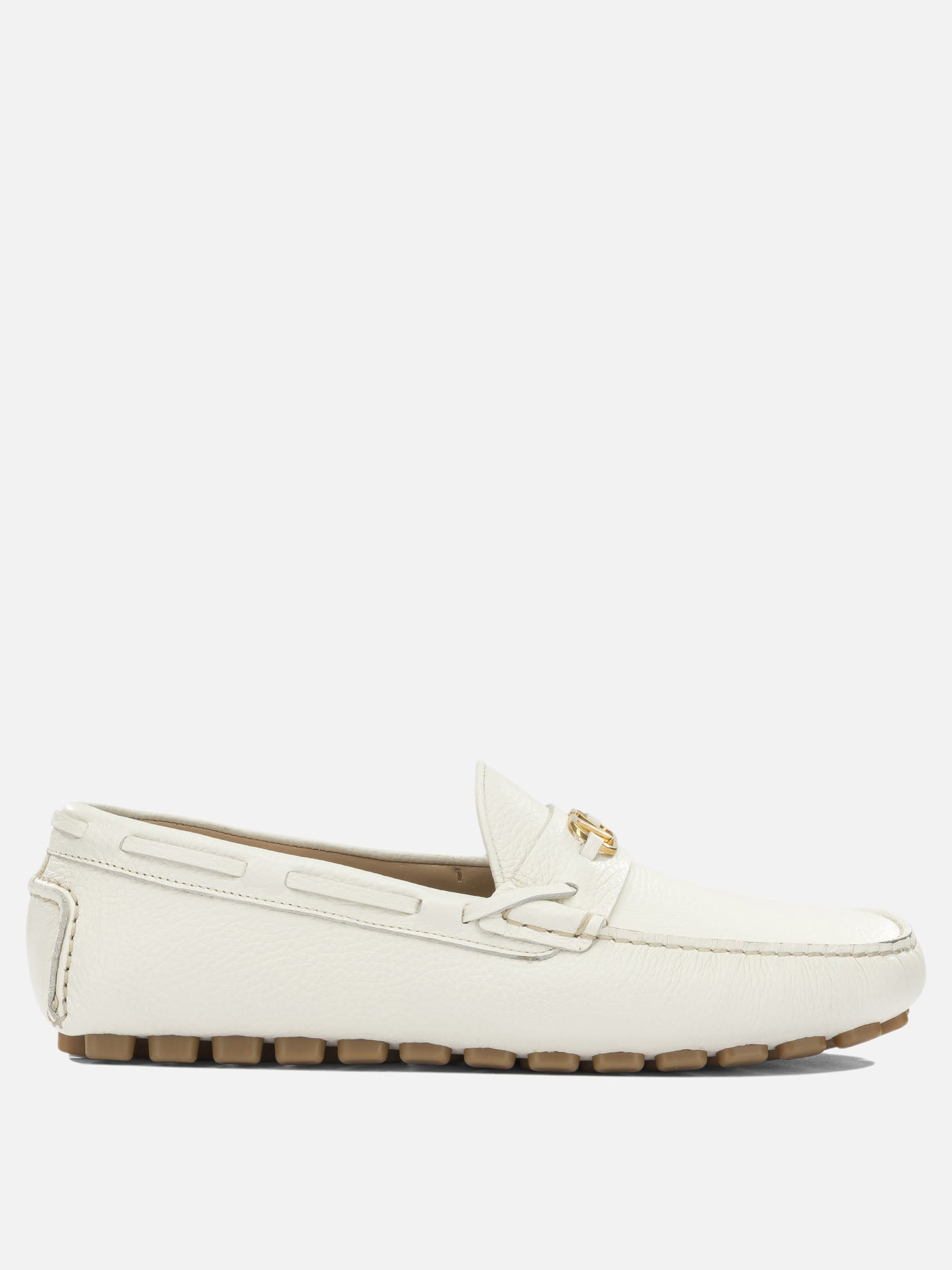 Loafers 100% calf leather - 100% rubber  White - Valentino Garavani Men | PDP | VIETTI Online Store | Zoom-Modal
