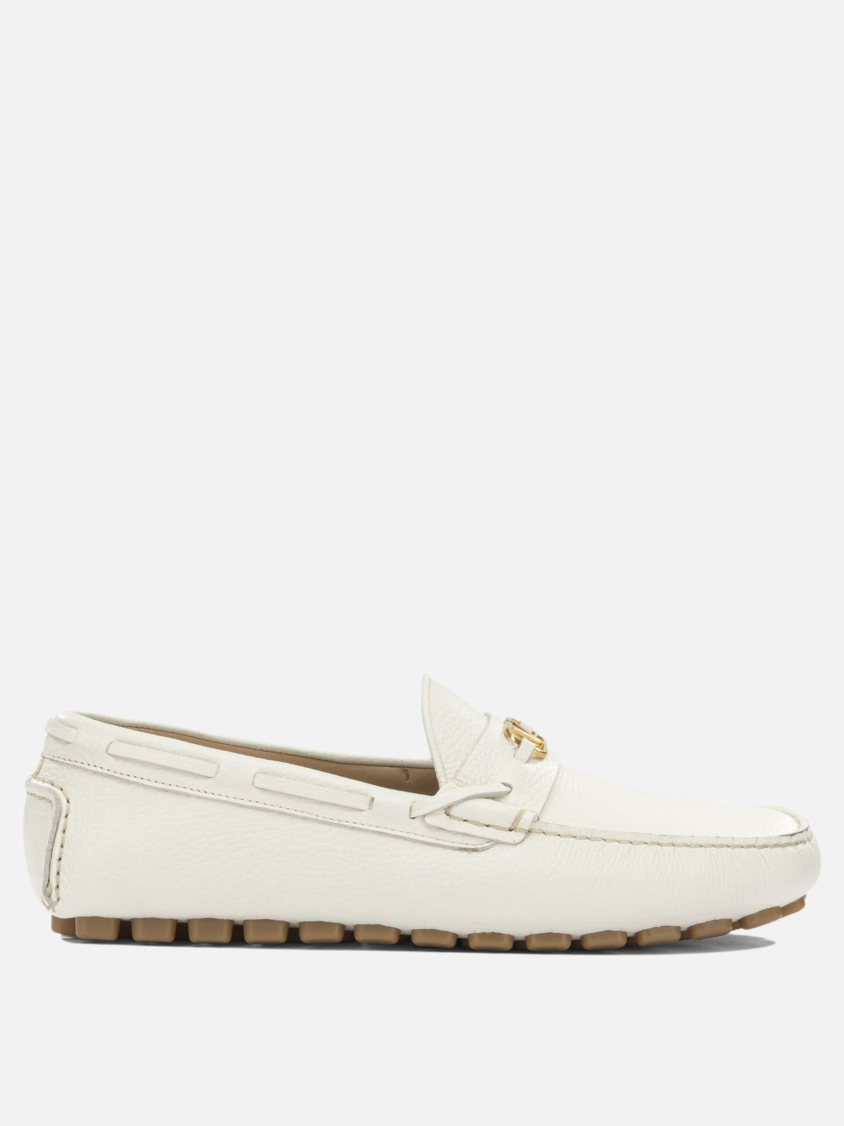 Valentino Garavani "Driver Fastway" Moccasins White