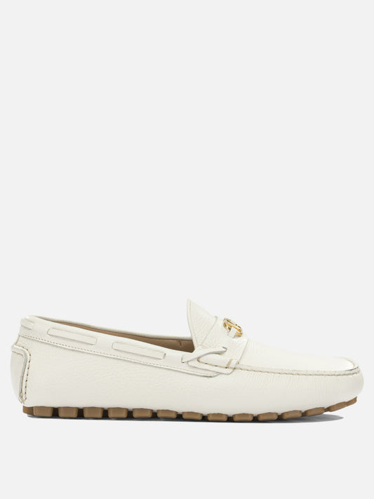 Valentino Garavani "Driver Fastway" Moccasins White

