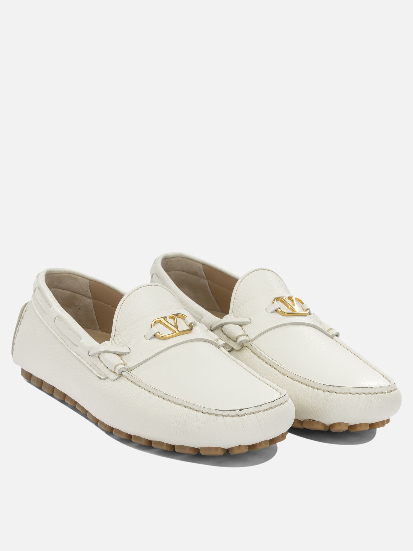 Loafers 100% calf leather - 100% rubber  White - Valentino Garavani Men | PDP | VIETTI Online Store | thumbnail_2