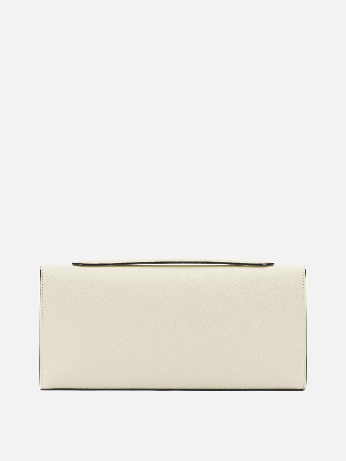 Valextra "Isis" clutch with shoulder strap White - VIETTI