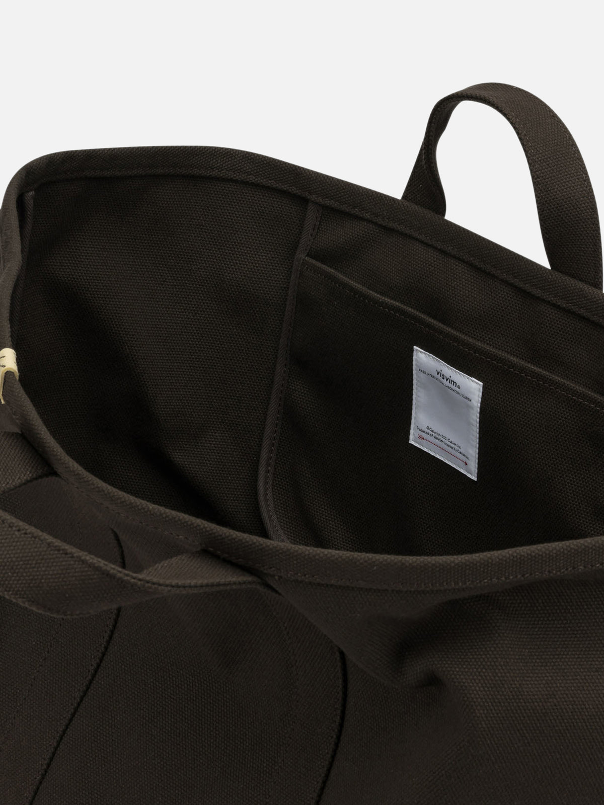 Visvim "Canvas Rime Tote L" Large Hand Bag Brown