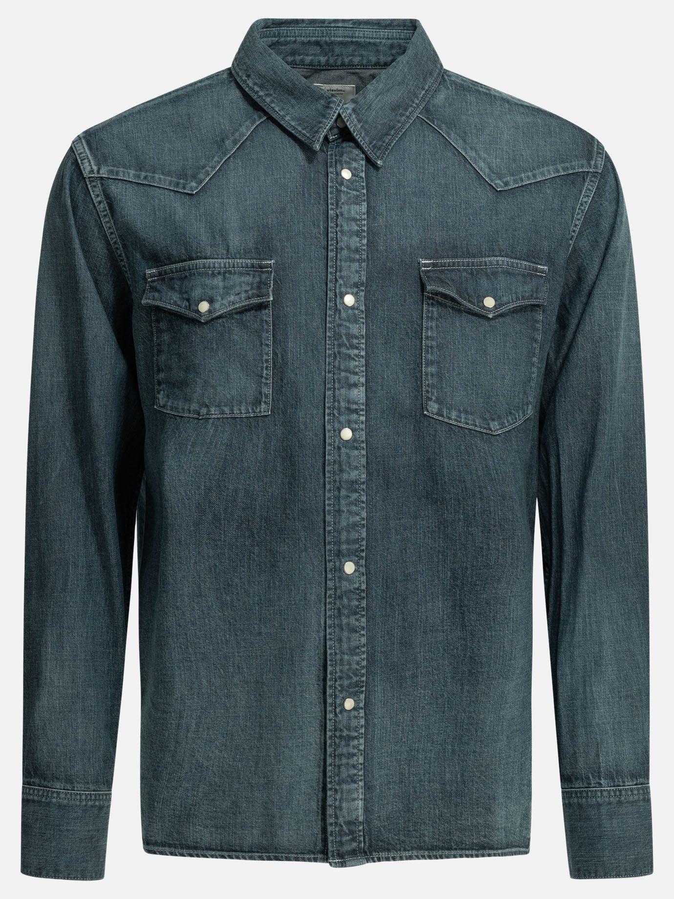 Casual shirts Solid colour  Blue - Visvim Men | PDP | VIETTI Online Store | thumbnail