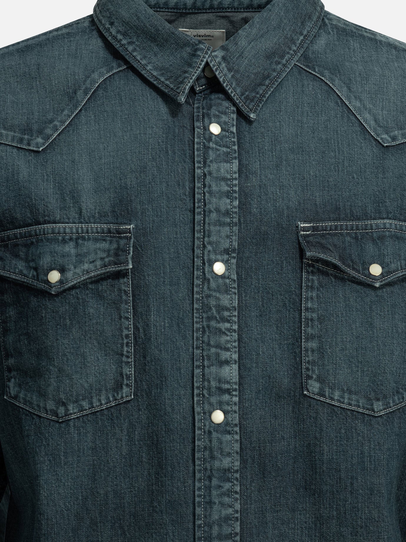 Casual shirts Solid colour  Blue - Visvim Men | PDP | VIETTI Online Store | Zoom-Modal_3
