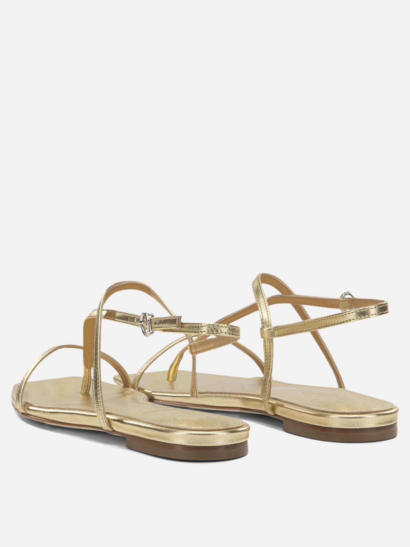 Flat sandals 100% nappa leather - 100% leather  Gold - Aeyde Women | PDP | VIETTI Online Store | Zoom-Modal_4
