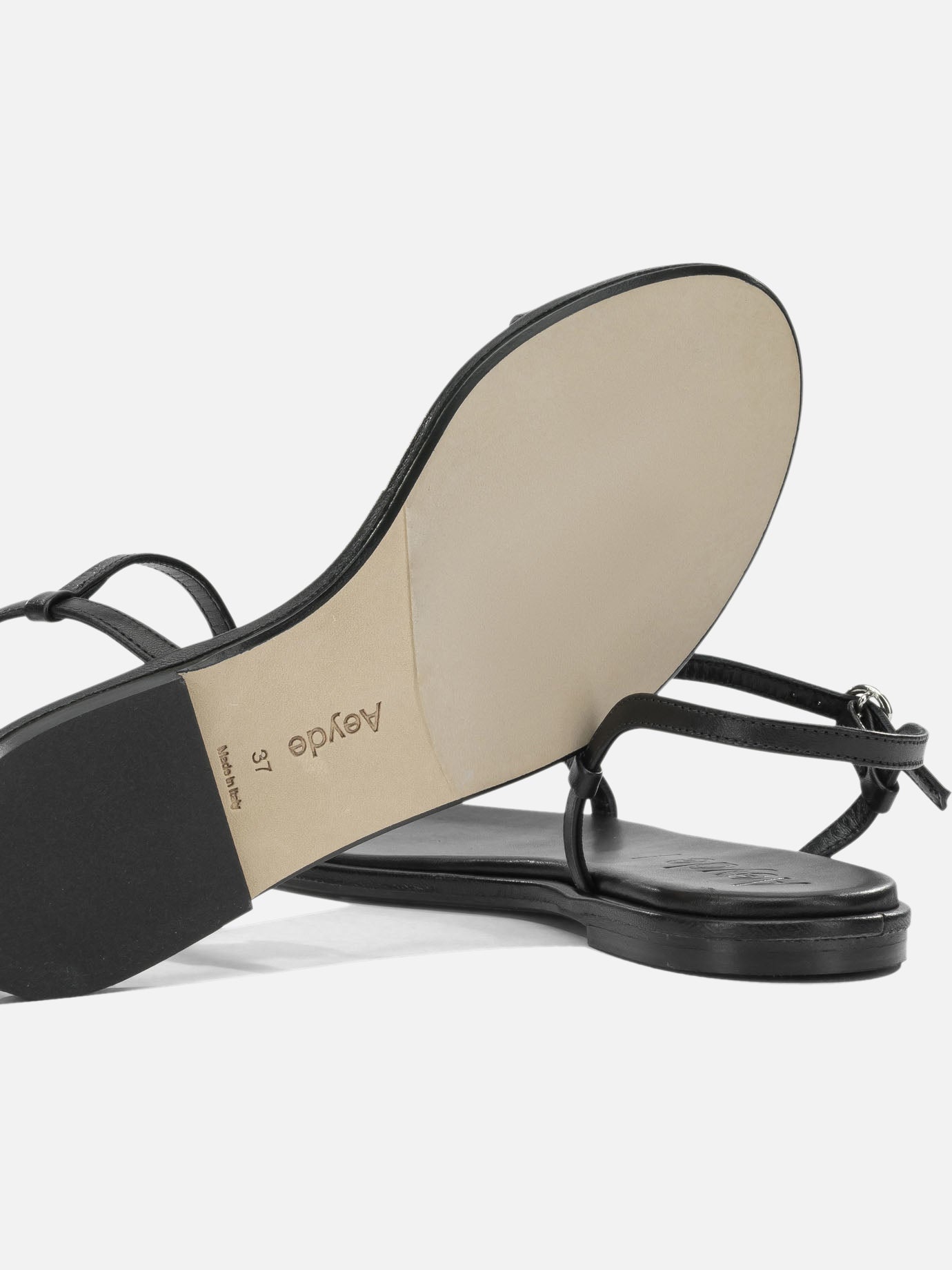 Sandali bassi 100% lamb leather - 100% cow leather  Nero - Aeyde Donna | PDP | VIETTI Online Store | Zoom-Modal_5
