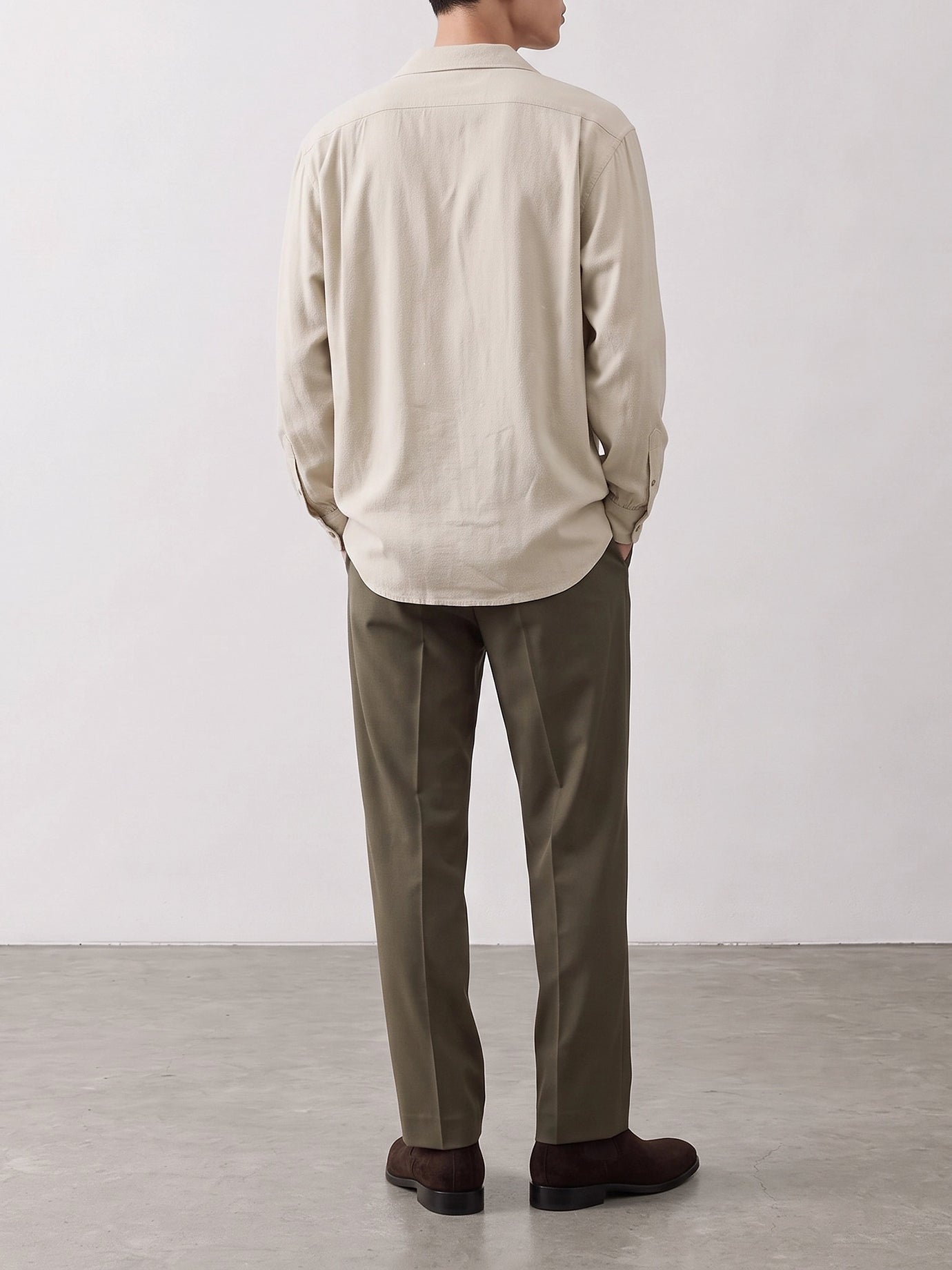 Camicie casual Solid colour  Grigio - A.Presse Uomo | PDP | VIETTI Online Store | Zoom-Modal_3
