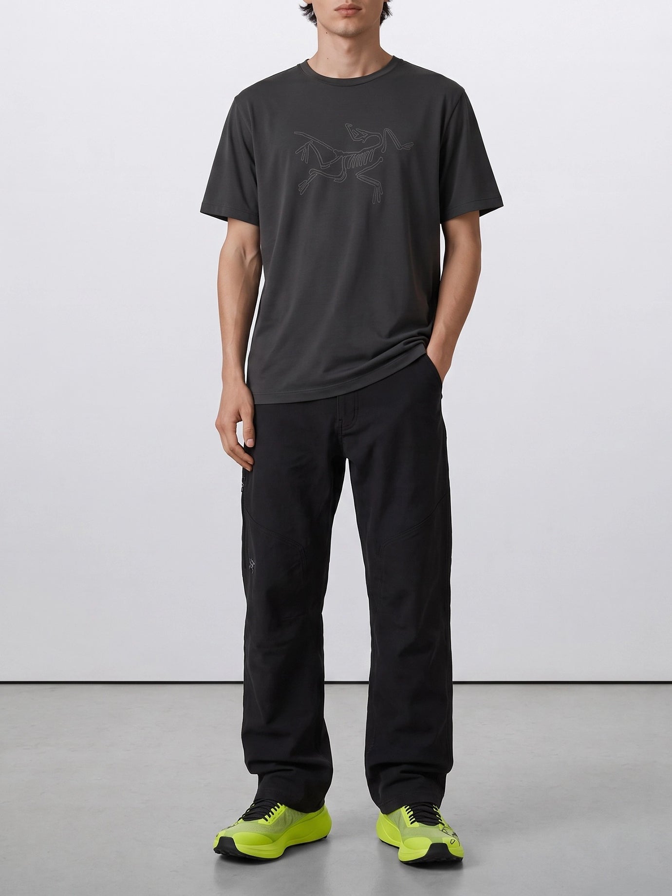 Crewneck t-shirts Logo  Black - Arc'teryx Men | PDP | VIETTI Online Store | thumbnail_2