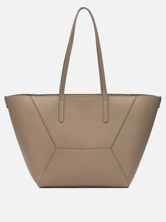 Brunello Cucinelli "BC Duo" large shoulder bag Beige

