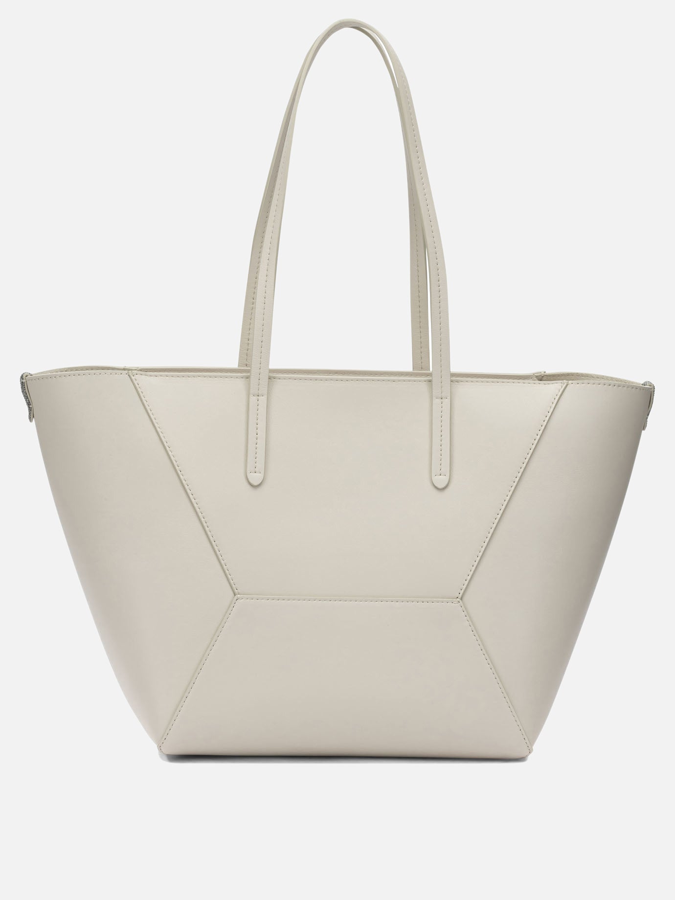 Large bags 100% calf leather  White - Brunello Cucinelli Women | PDP | VIETTI Online Store | Zoom-Modal_3
