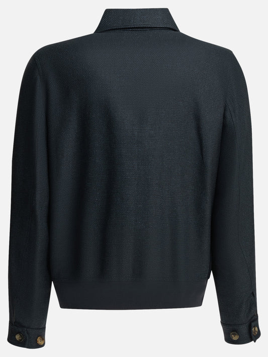 Quilted & Utility Jackets Solid colour  Blue - Brunello Cucinelli Men | PDP | VIETTI Online Store | 2
