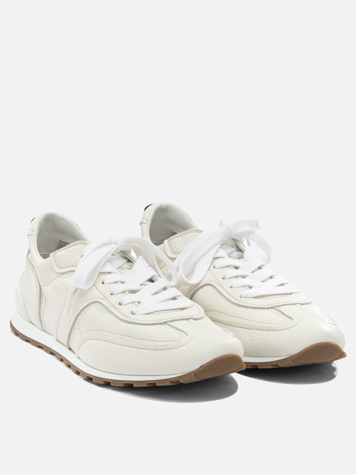 Sneaker basse 100% leather - 100% rubber  Bianco - Brunello Cucinelli Donna | PDP | VIETTI Online Store | Zoom-Modal_2
