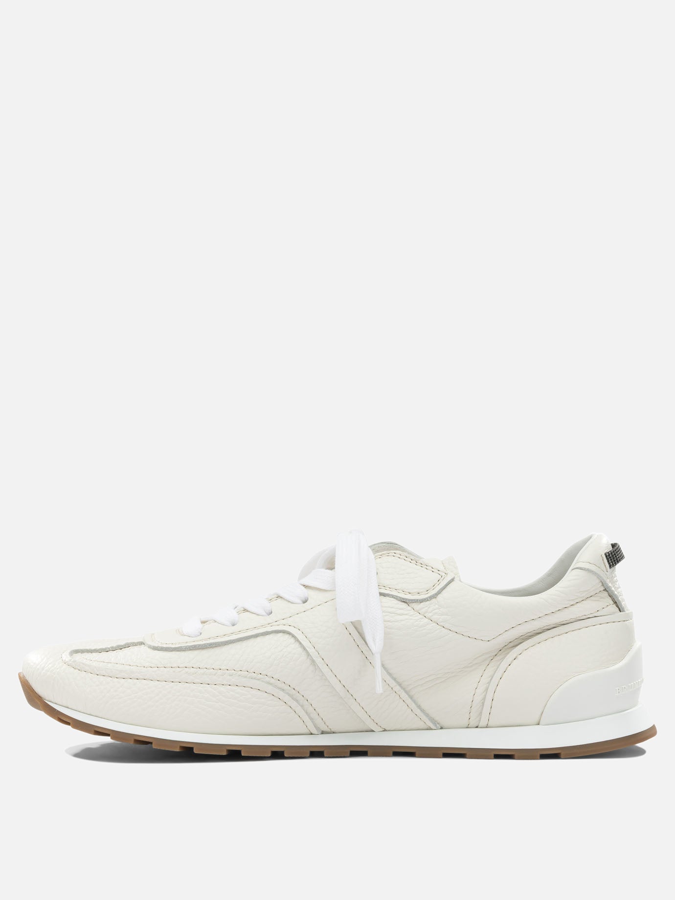 Sneaker basse 100% leather - 100% rubber  Bianco - Brunello Cucinelli Donna | PDP | VIETTI Online Store | Zoom-Modal_3
