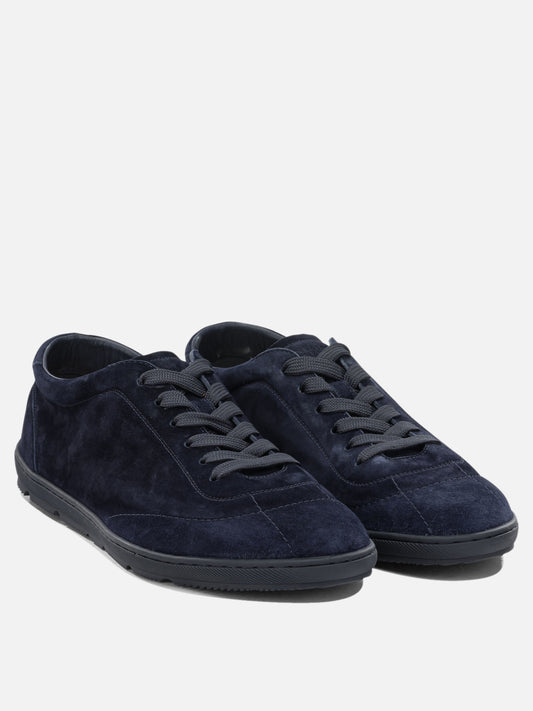Sneaker basse 100% calf leather - 100% rubber  Blu - Brunello Cucinelli Uomo | PDP | VIETTI Online Store | 2
