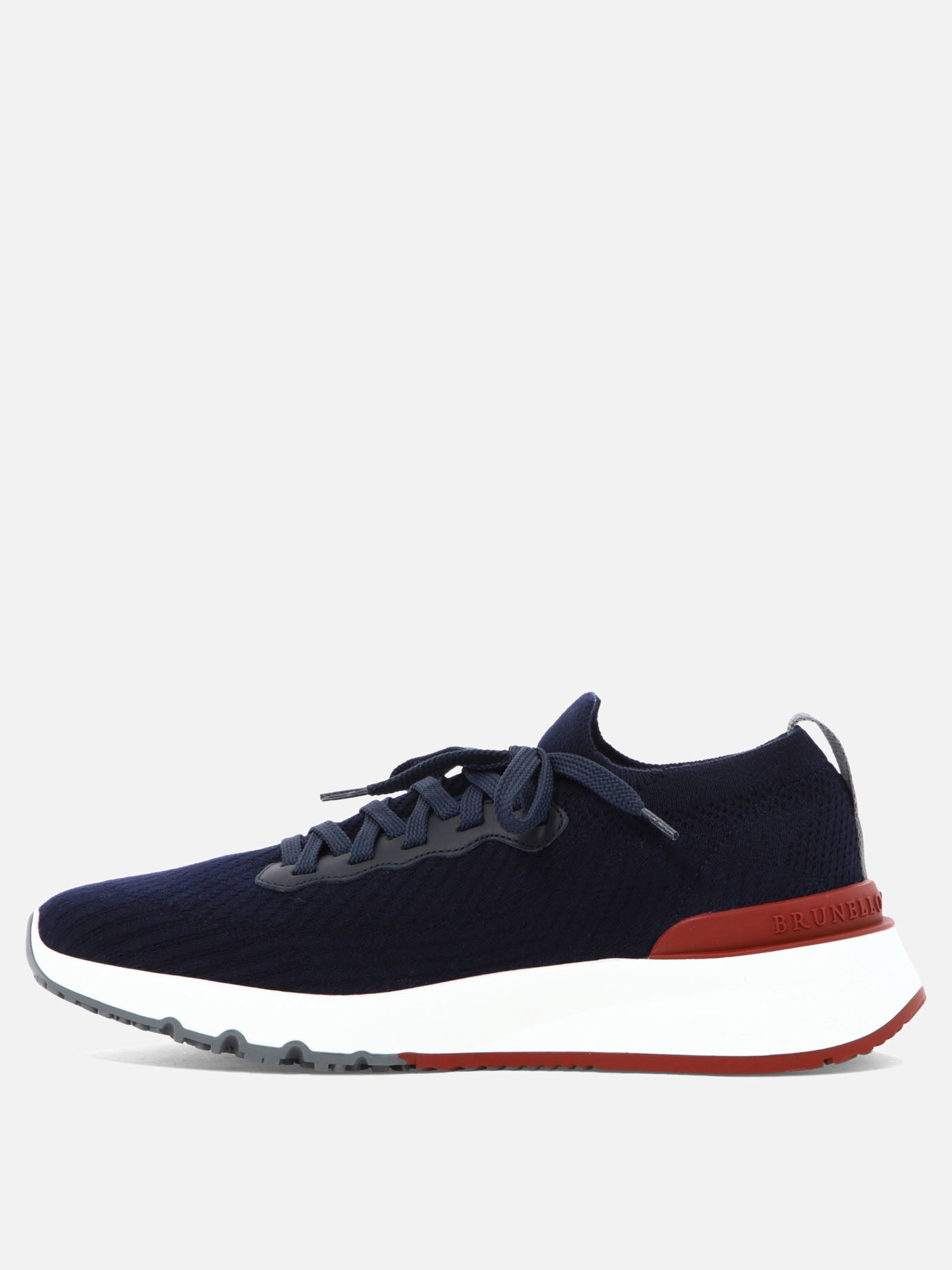 Sneaker basse 100% cotton - 100% goat leather  Blu - Brunello Cucinelli Uomo | PDP | VIETTI Online Store | Zoom-Modal_3
