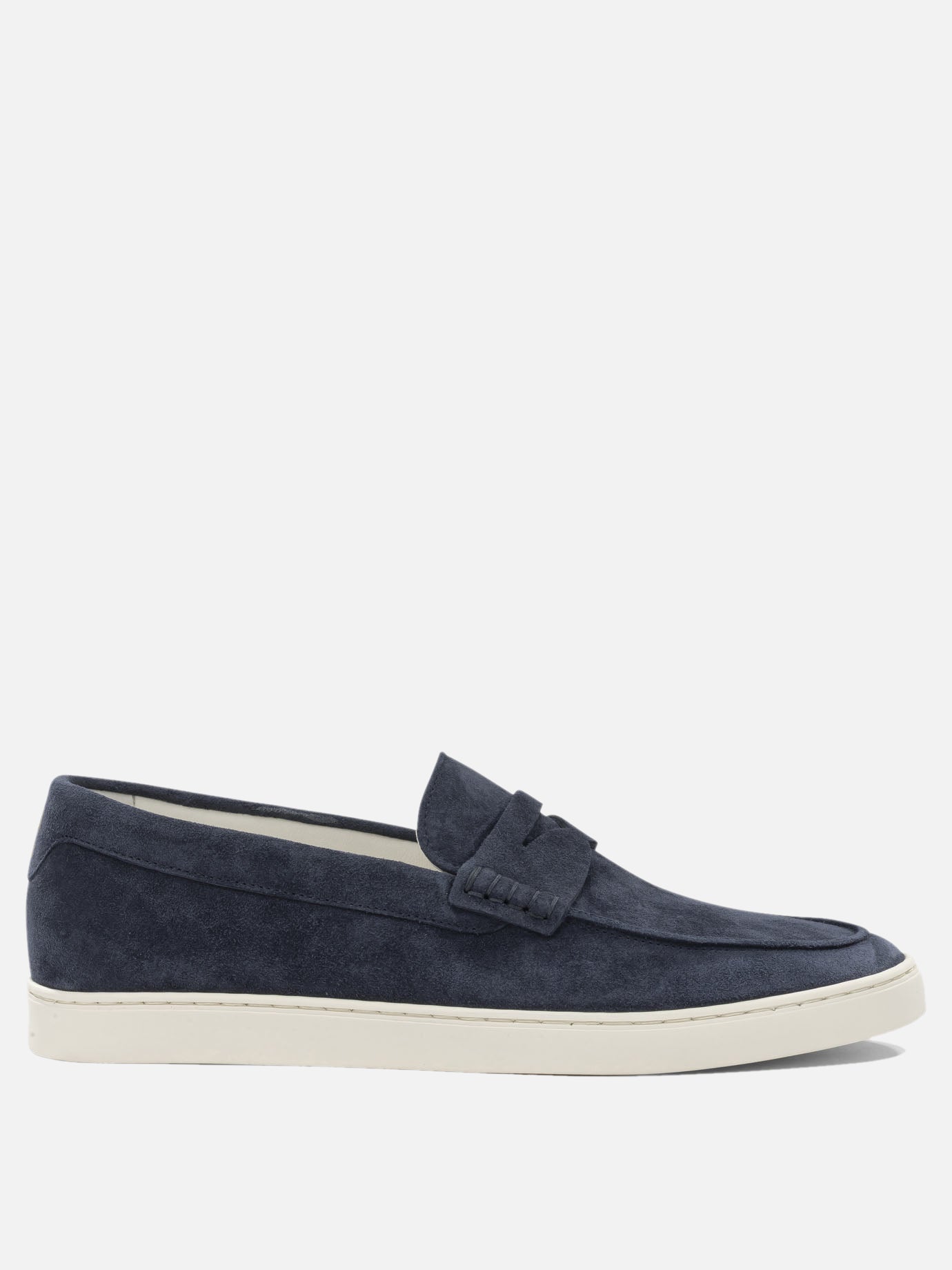 Mocassini 100% leather - 100% rubber  Blu - Brunello Cucinelli Uomo | PDP | VIETTI Online Store | Zoom-Modal
