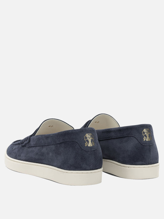 Brunello Cucinelli Suede loafers Blue

