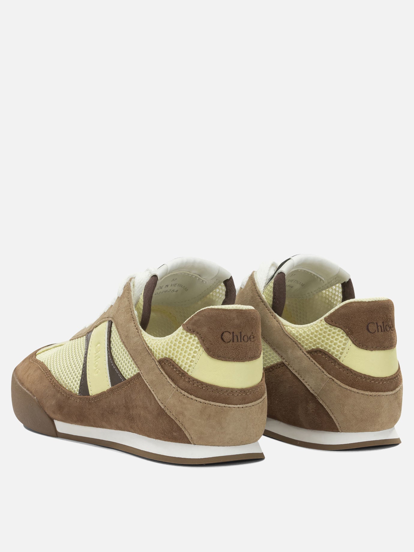 Low top sneakers 100% polyester 100% suede leather - 50% eva 50% rubber  Brown - Chloé Women | PDP | VIETTI Online Store | Zoom-Modal_4
