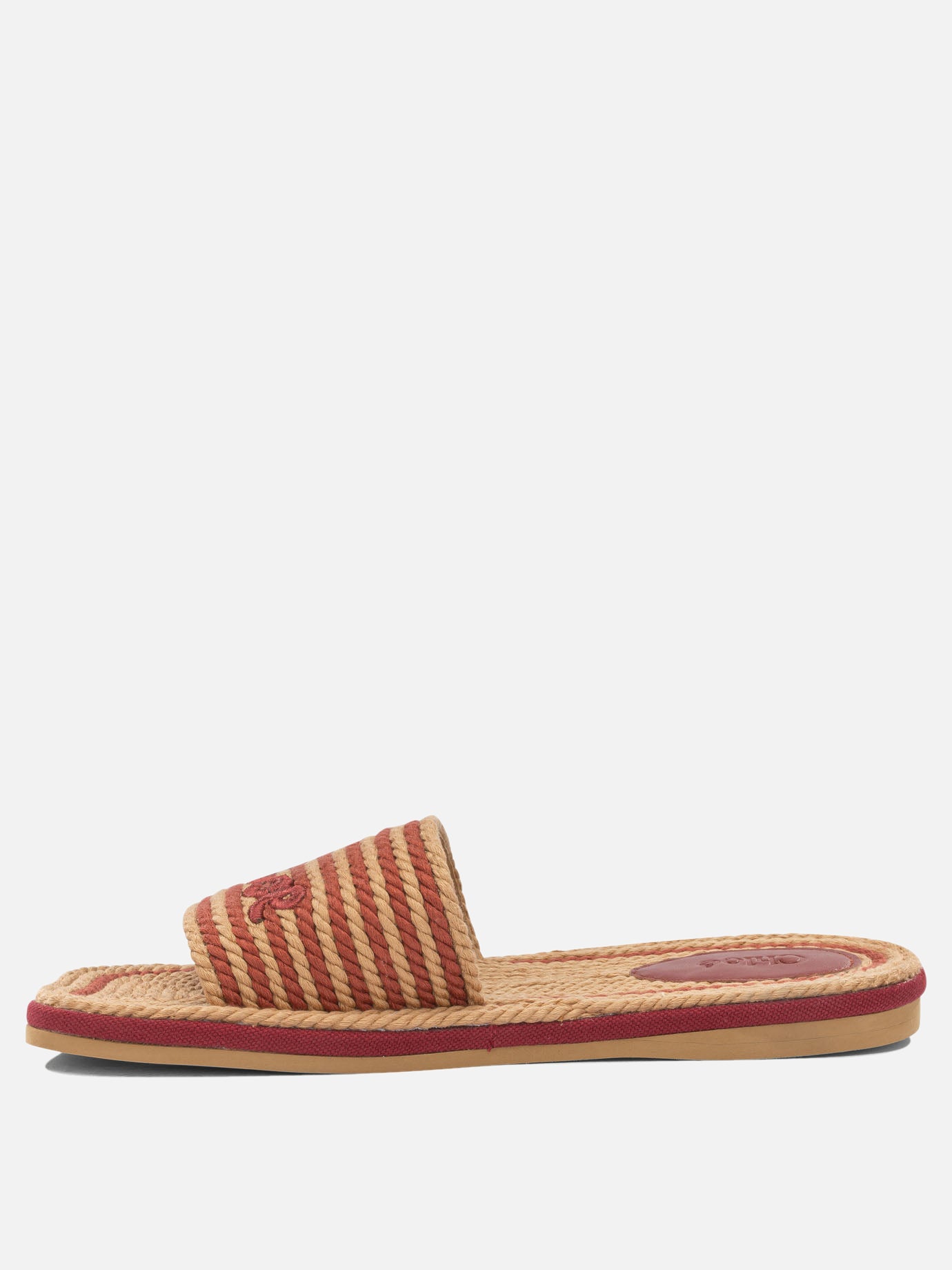 Slides 100% cotton 100% lamb leather - 200% eva  Red - Chloé Women | PDP | VIETTI Online Store | Zoom-Modal_3
