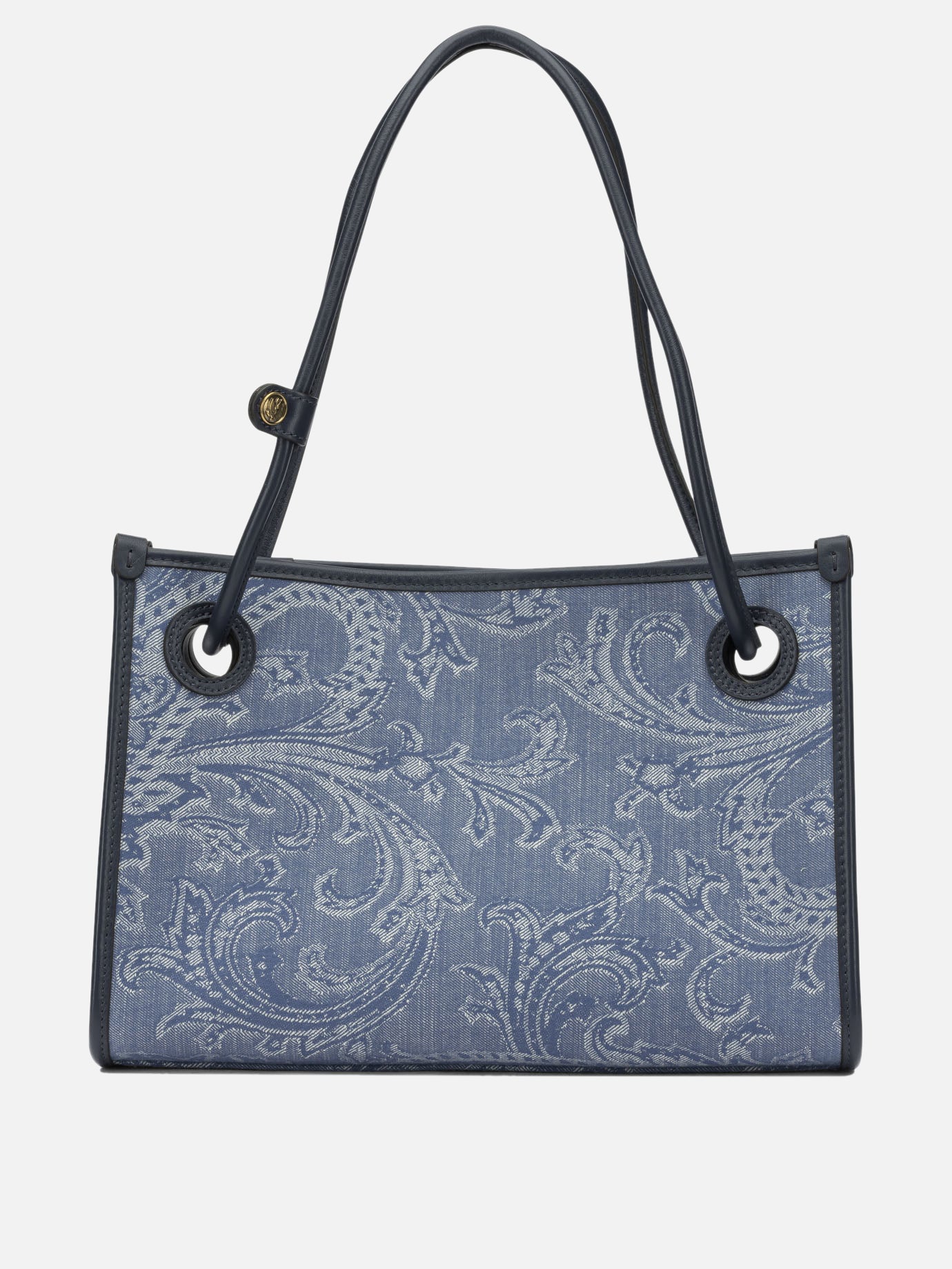 Borse medie 83% cotton 16% polyamide 1% elastane - Other fabric: 100% leather  Blu - Etro Donna | PDP | VIETTI Online Store | Zoom-Modal
