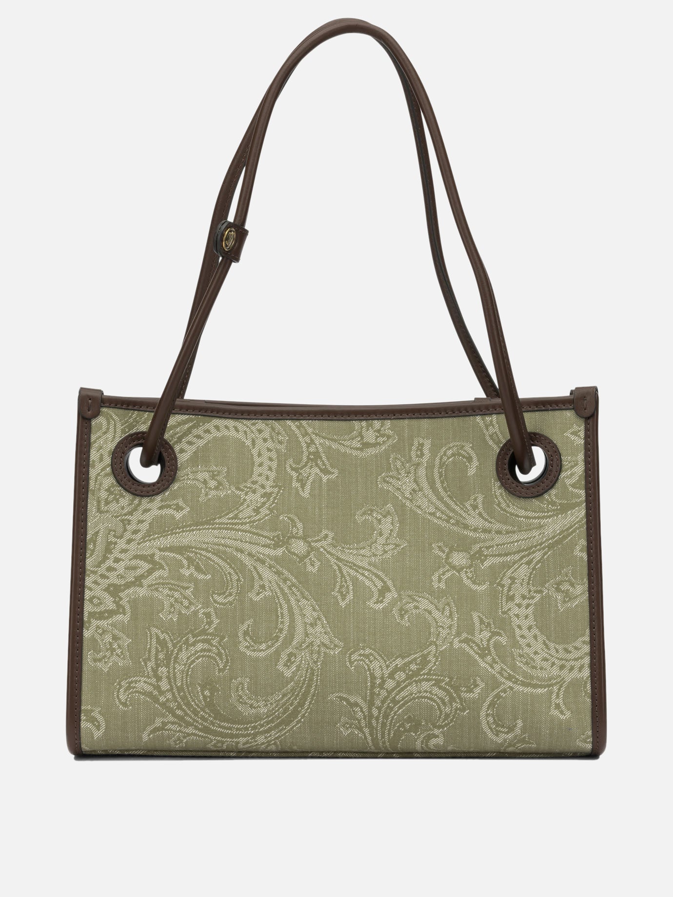 Borse medie 83% cotton 16% polyamide 1% elastane - Other fabric: 100% leather  Verde - Etro Donna | PDP | VIETTI Online Store | thumbnail