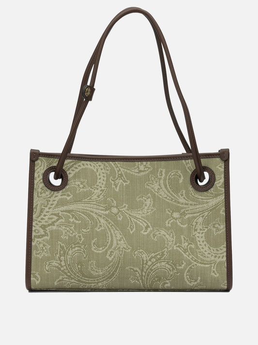 Medium bags 83% cotton 16% polyamide 1% elastane - Other fabric: 100% leather  Green - Etro Women | PLP | VIETTI Online Store 
