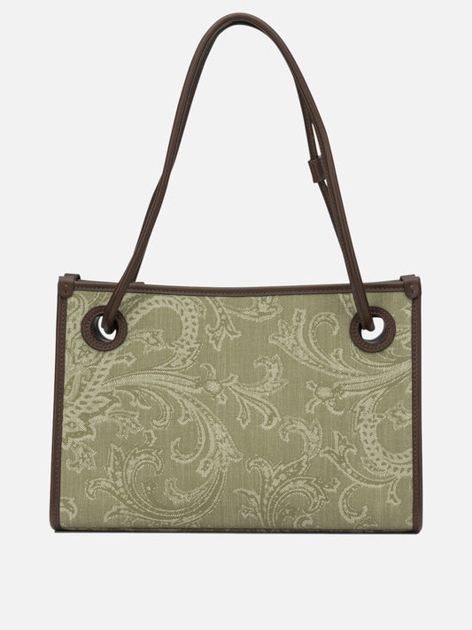Etro "Shopping Eyes" Medium Shoulder Bag Green

