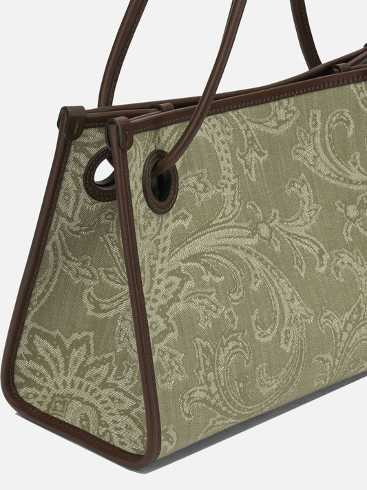 Etro "Shopping Eyes" Medium Shoulder Bag Green

