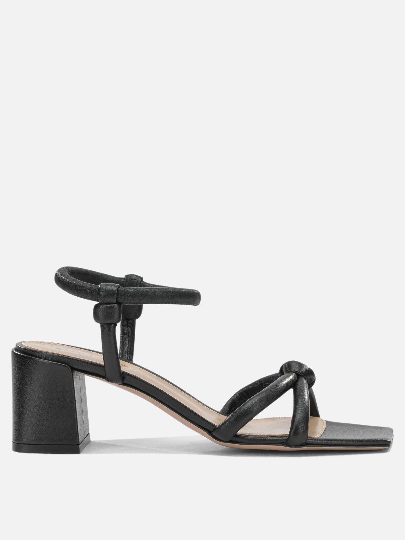 Heeled sandals 100% leather - 100% leather  Black - Gianvito Rossi Women | PDP | VIETTI Online Store | Zoom-Modal
