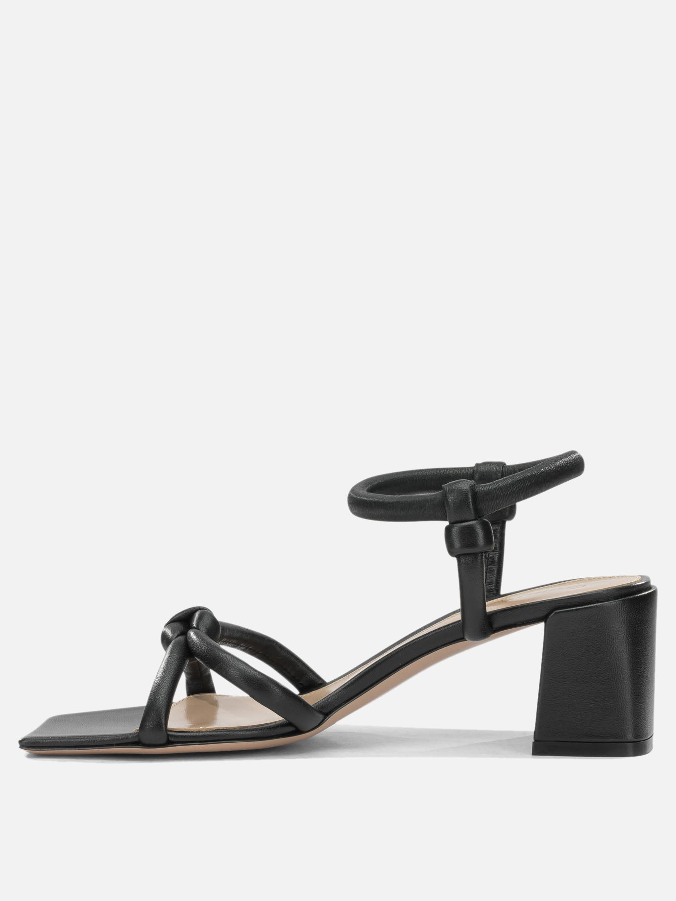 Heeled sandals 100% leather - 100% leather  Black - Gianvito Rossi Women | PDP | VIETTI Online Store | thumbnail_3