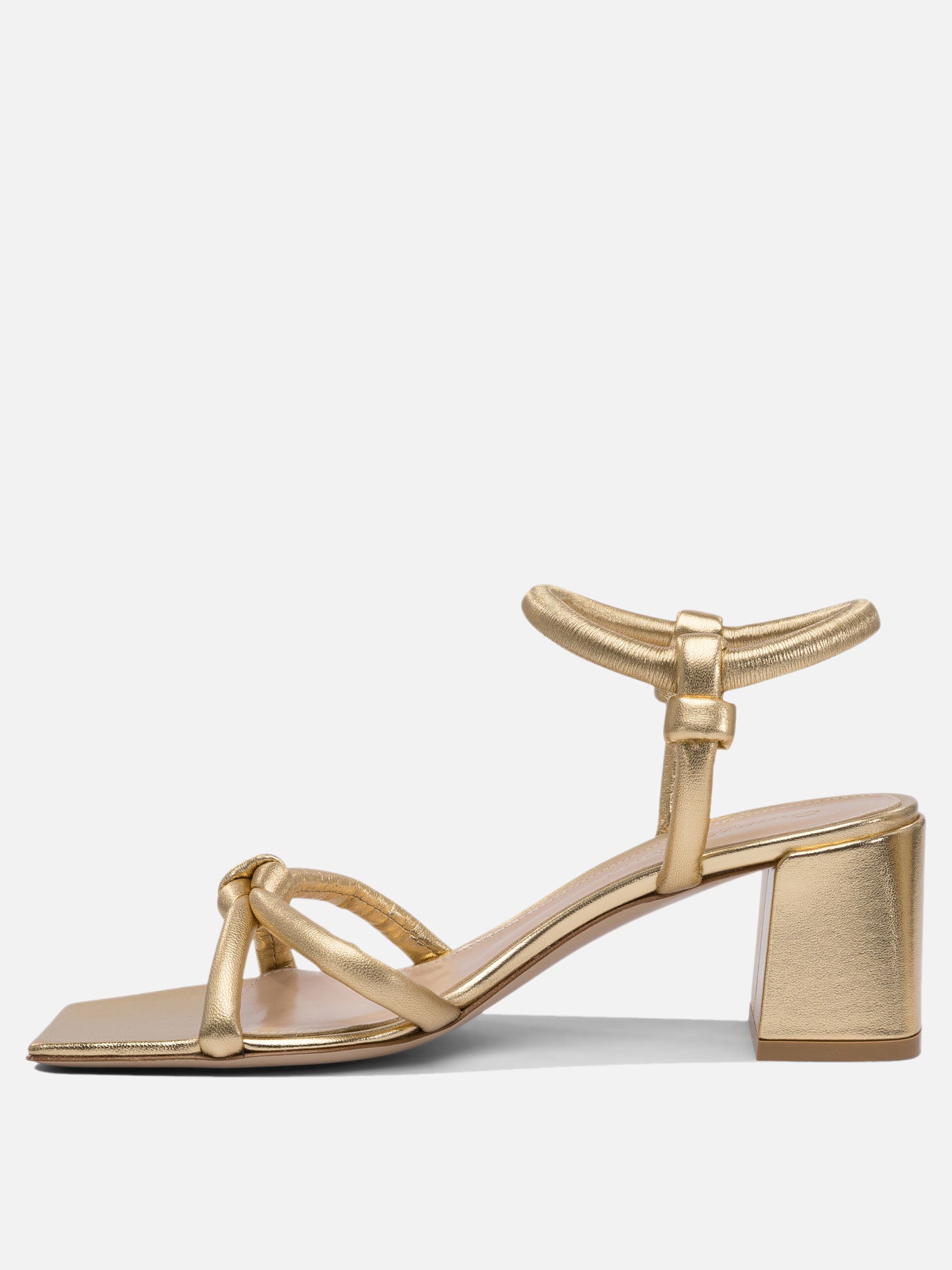 Heeled sandals 100% leather - 100% leather  Gold - Gianvito Rossi Women | PDP | VIETTI Online Store | Zoom-Modal_3
