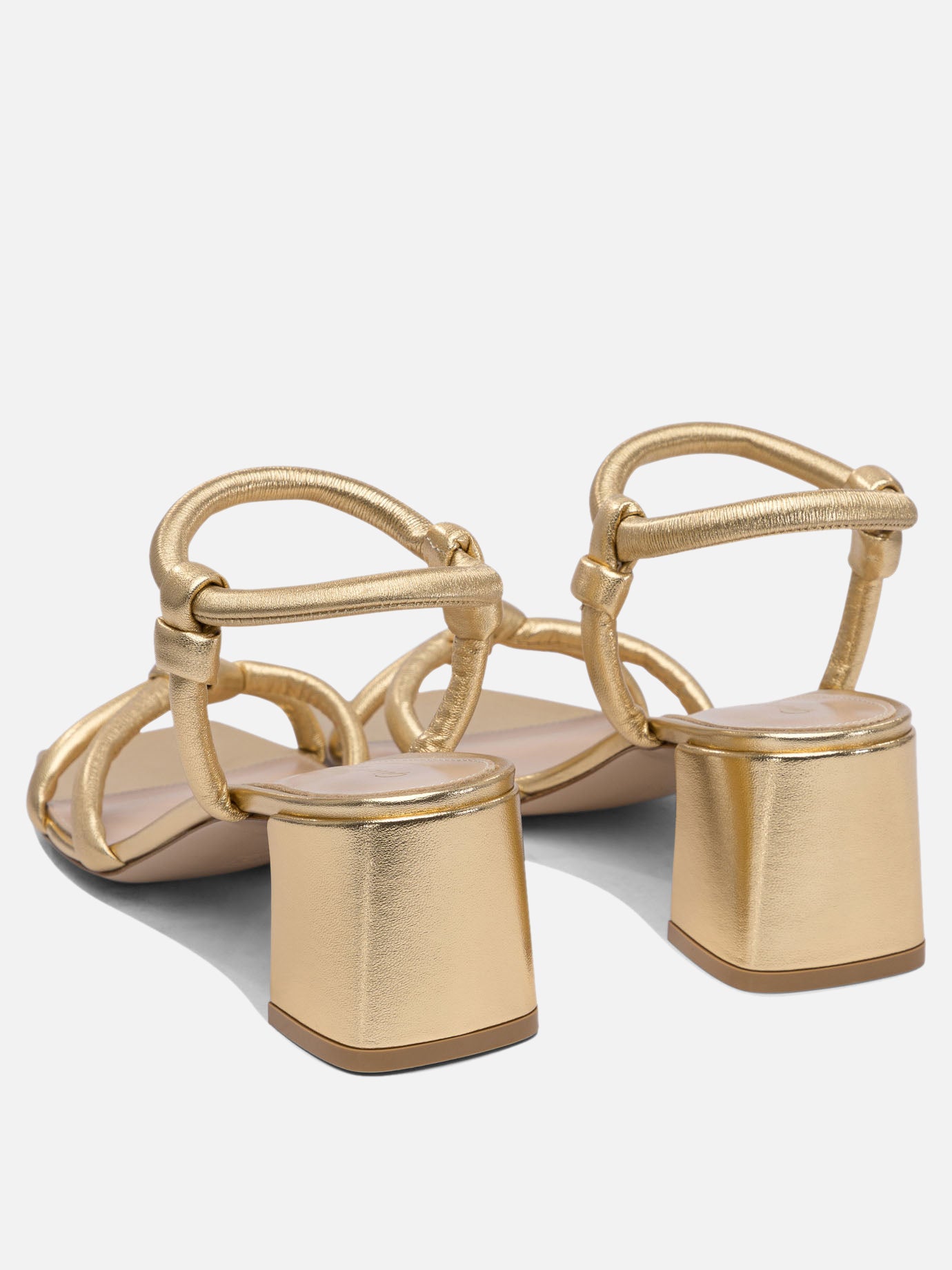 Heeled sandals 100% leather - 100% leather  Gold - Gianvito Rossi Women | PDP | VIETTI Online Store | thumbnail_4