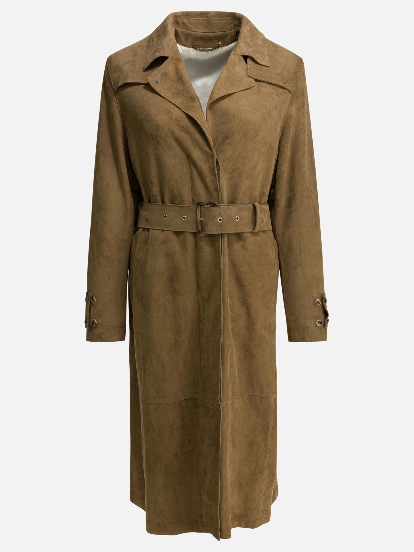 Raincoats & Trench coats Solid colour  Brown - Golden Goose Women | PDP | VIETTI Online Store | thumbnail