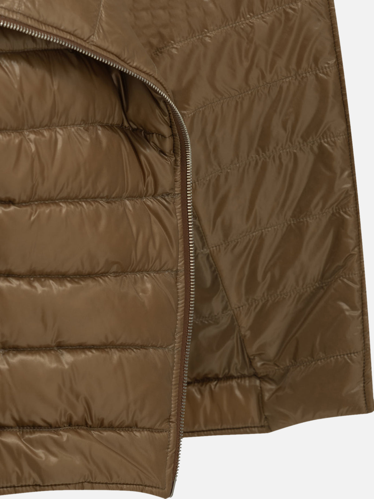 Herno Ultra-light nylon short down jacket Brown - VIETTI