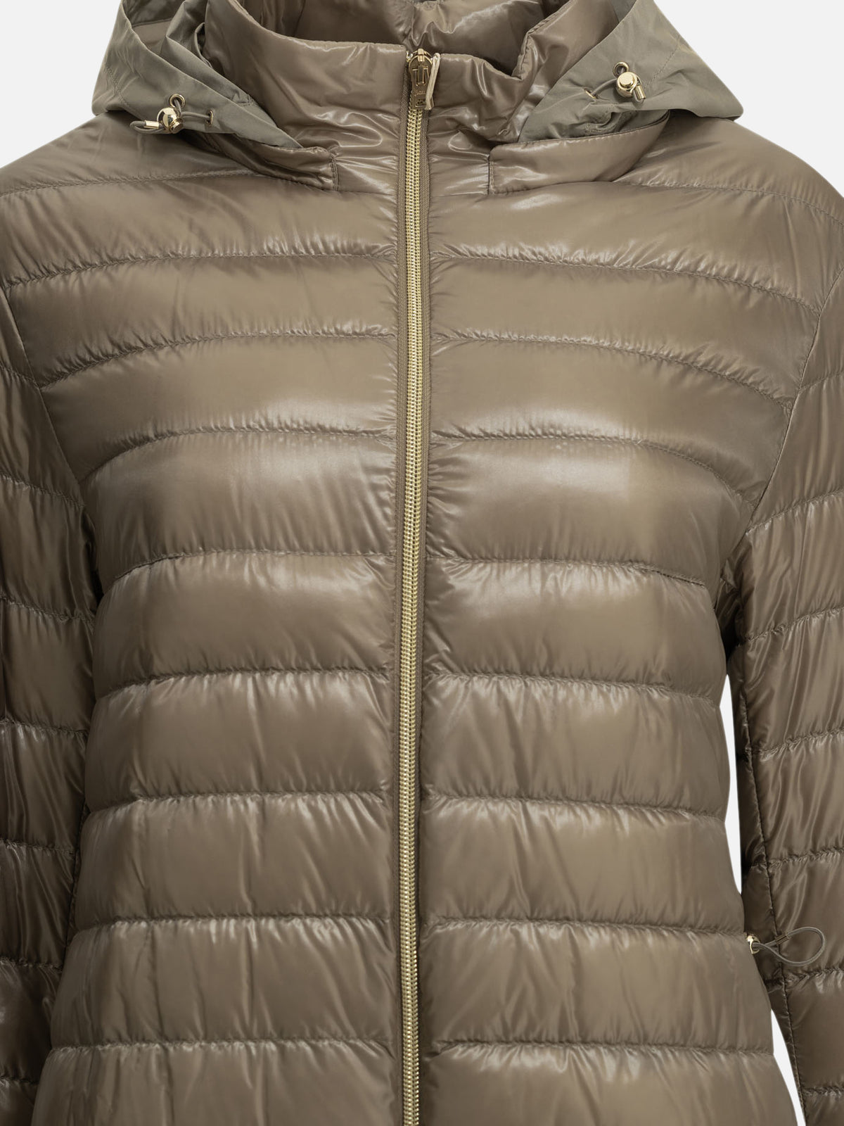 Herno Long down jacket made of ultra-light nylon Beige - VIETTI