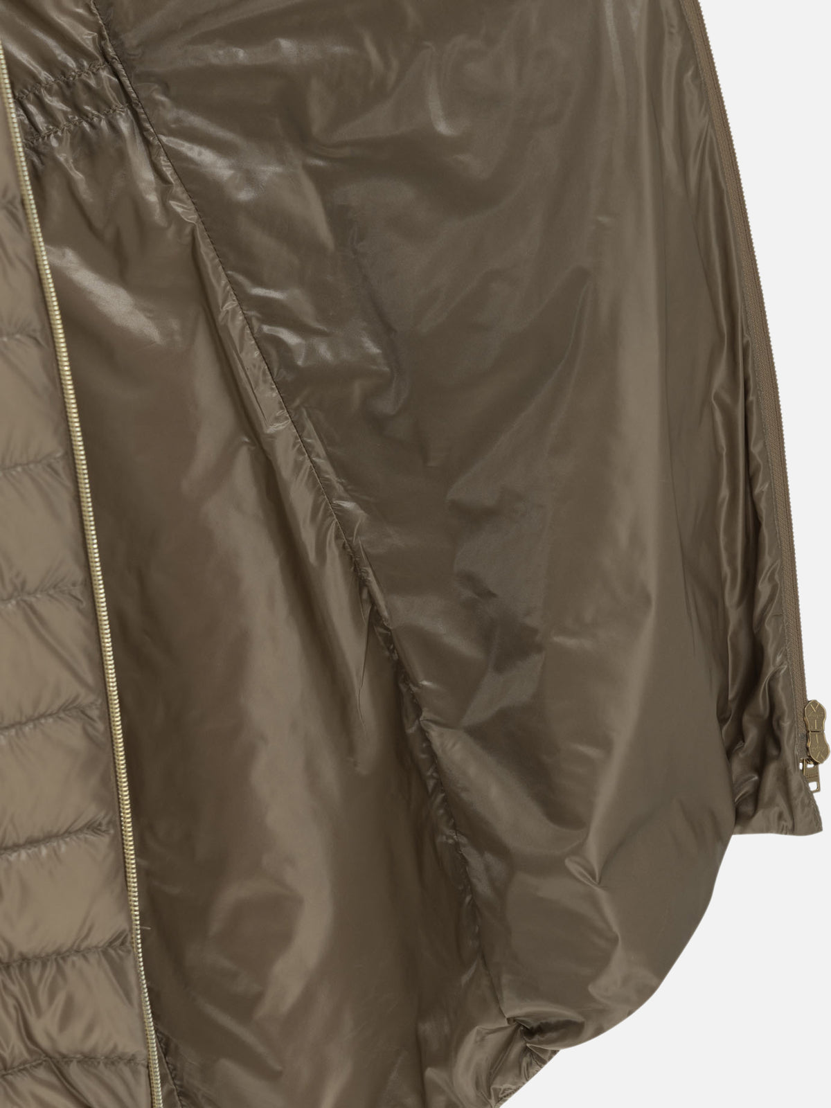Herno Long down jacket made of ultra-light nylon Beige - VIETTI