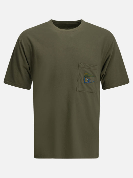 KAPITAL "Pennant" Crew-Neck T-Shirt Green

