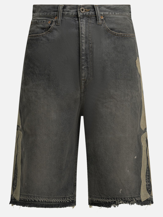 KAPITAL "Bone" Five-Pocket Shorts Black

