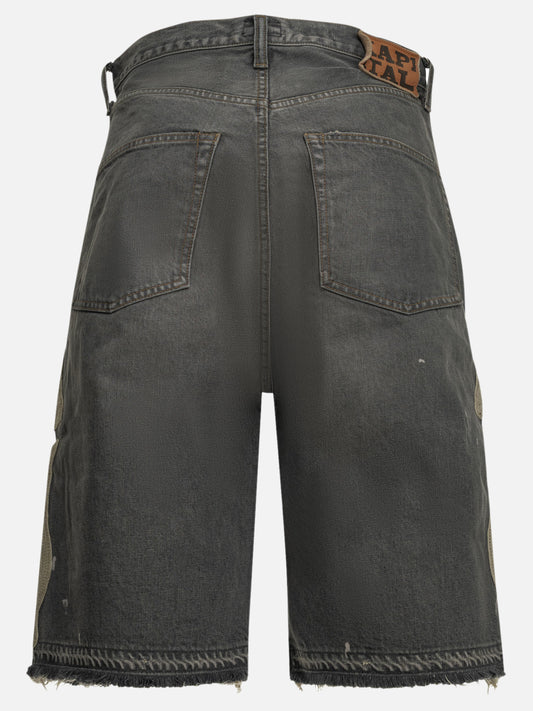 KAPITAL "Bone" Five-Pocket Shorts Black

