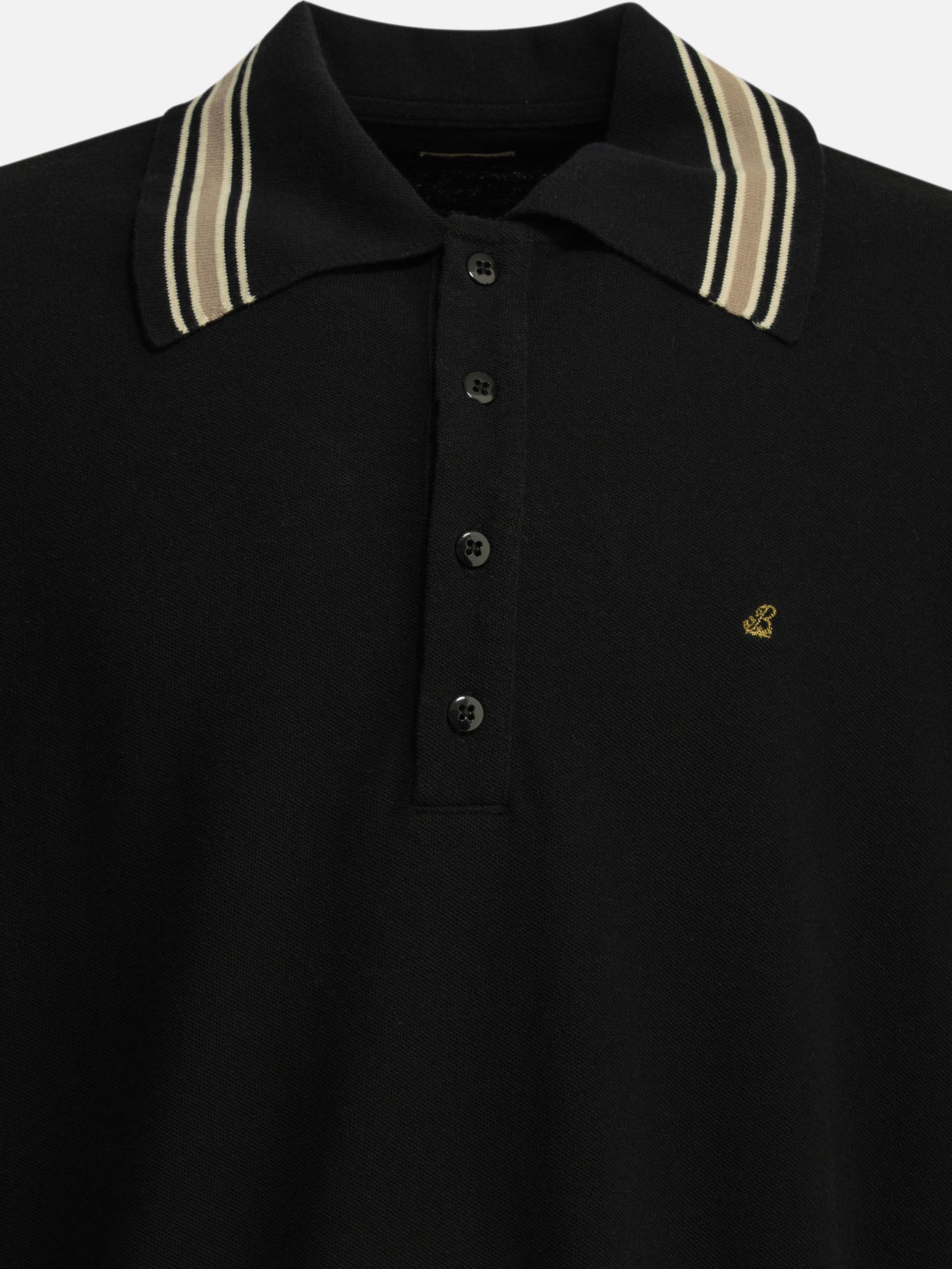 Polo shirts with buttons Logo  Black - KAPITAL Men | PDP | VIETTI Online Store | thumbnail_3